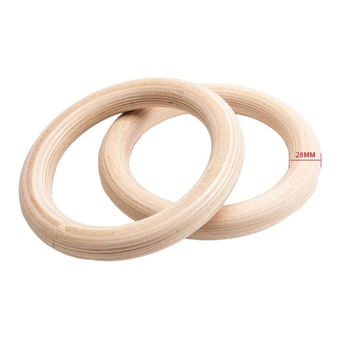 サマーセール 2個セット 木製ポータブル体操リング ホームジ - Gymnastic Ring Wood のレビューと価格