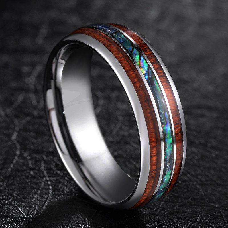 TIGRADE 8 ミリメートルタングステンカーバイドリング - Gymnastic Ring Wood のレビューと価格