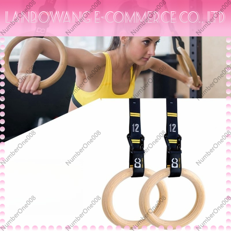 堅牢なバーチ材製体操リング、フィットネスプルアップリングセッ - Gymnastic Ring Wood のレビューと価格