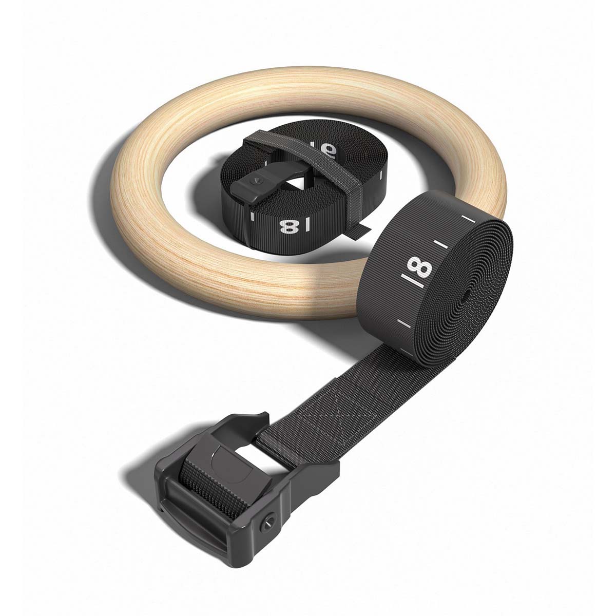 調節可能な木製体操リング 28mm 32mm 二重層番号付き - Gymnastic Ring Wood のレビューと価格
